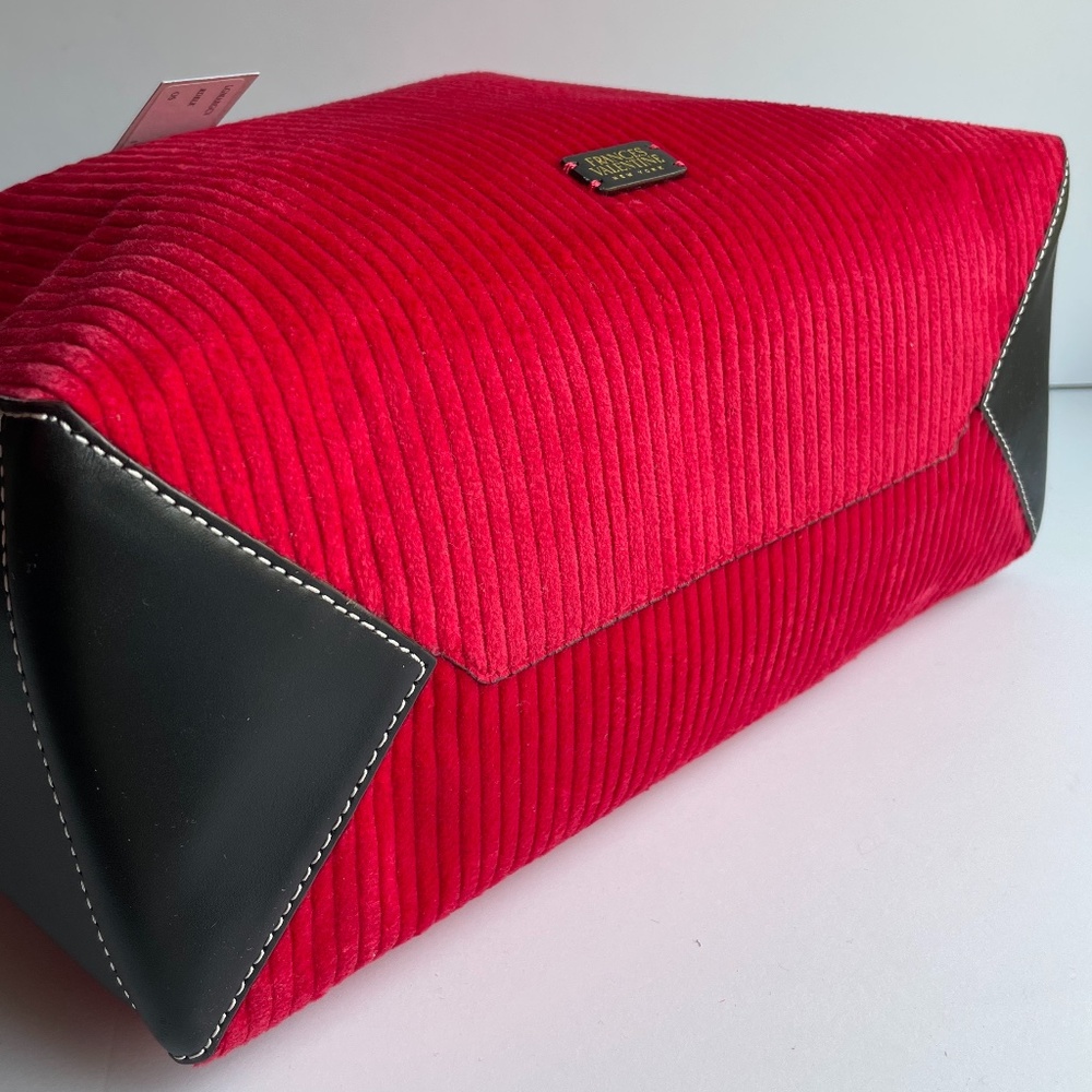Frances Valentine Red and Black Tote Bag - Picture 5 of 6